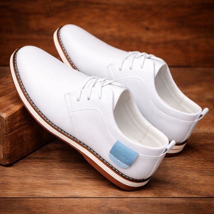Men's Leather Derby Shoes Casual Oxfords Dress Shoes