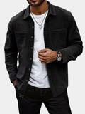 Men's Corduroy Long Sleeve Button-Down Shacket