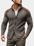 Men's Wool Knit Cardigan Sweater Blazer