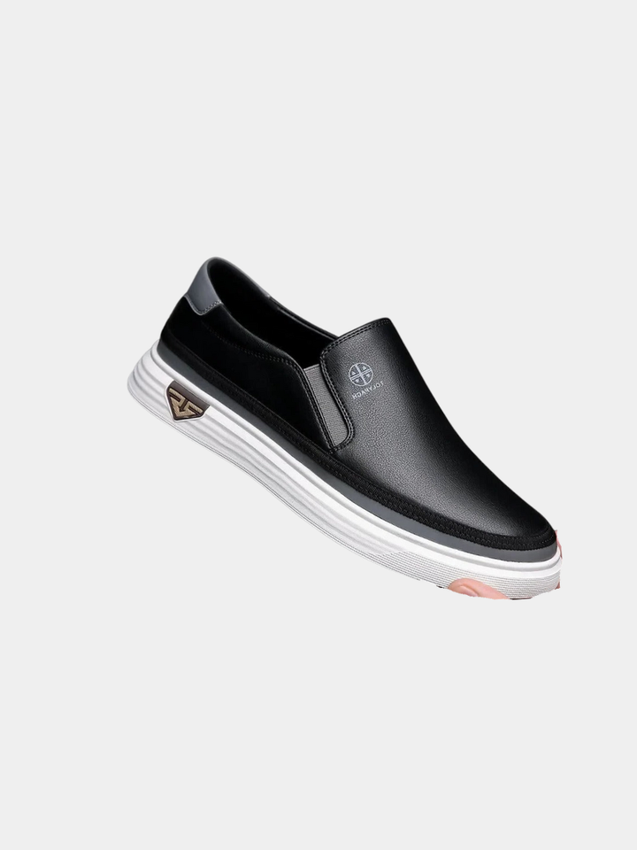 Men’s Leather Orthopedic Cushioned Slip-On Walking Shoes