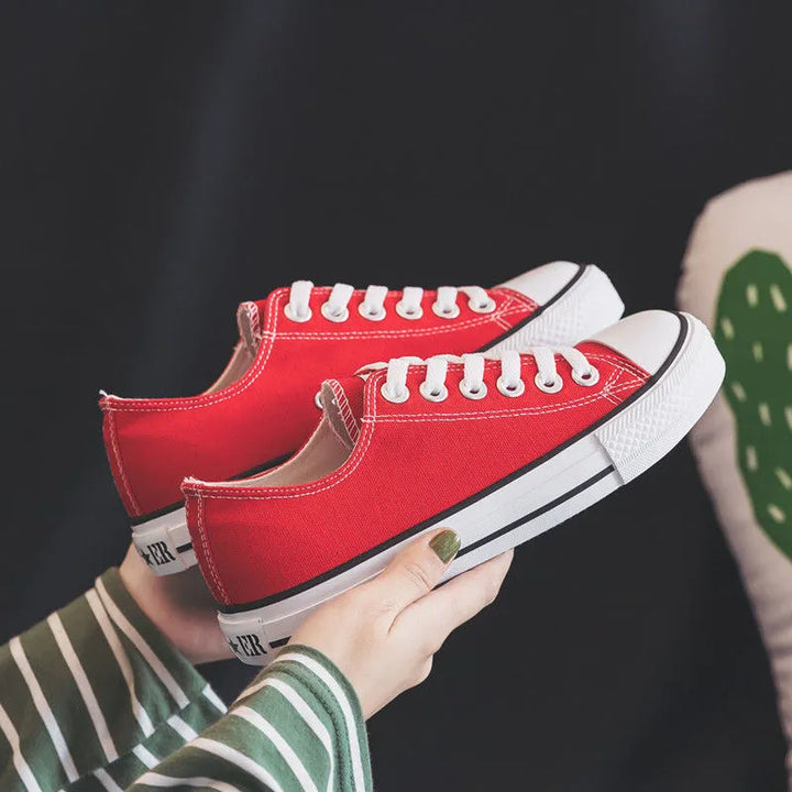 Women's Canvas Sneakers Summer Fashion Low Top Casual Shoes