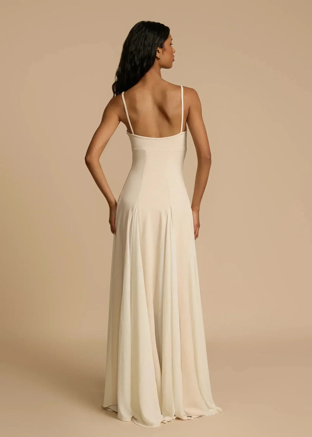 Women's Paloma Silk Evening Maxi Gown High Waist Long Dress