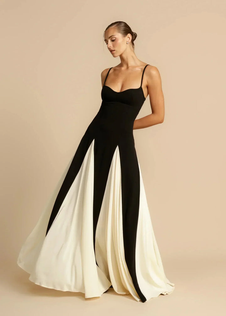 Women's Paloma Silk Evening Maxi Gown High Waist Long Dress