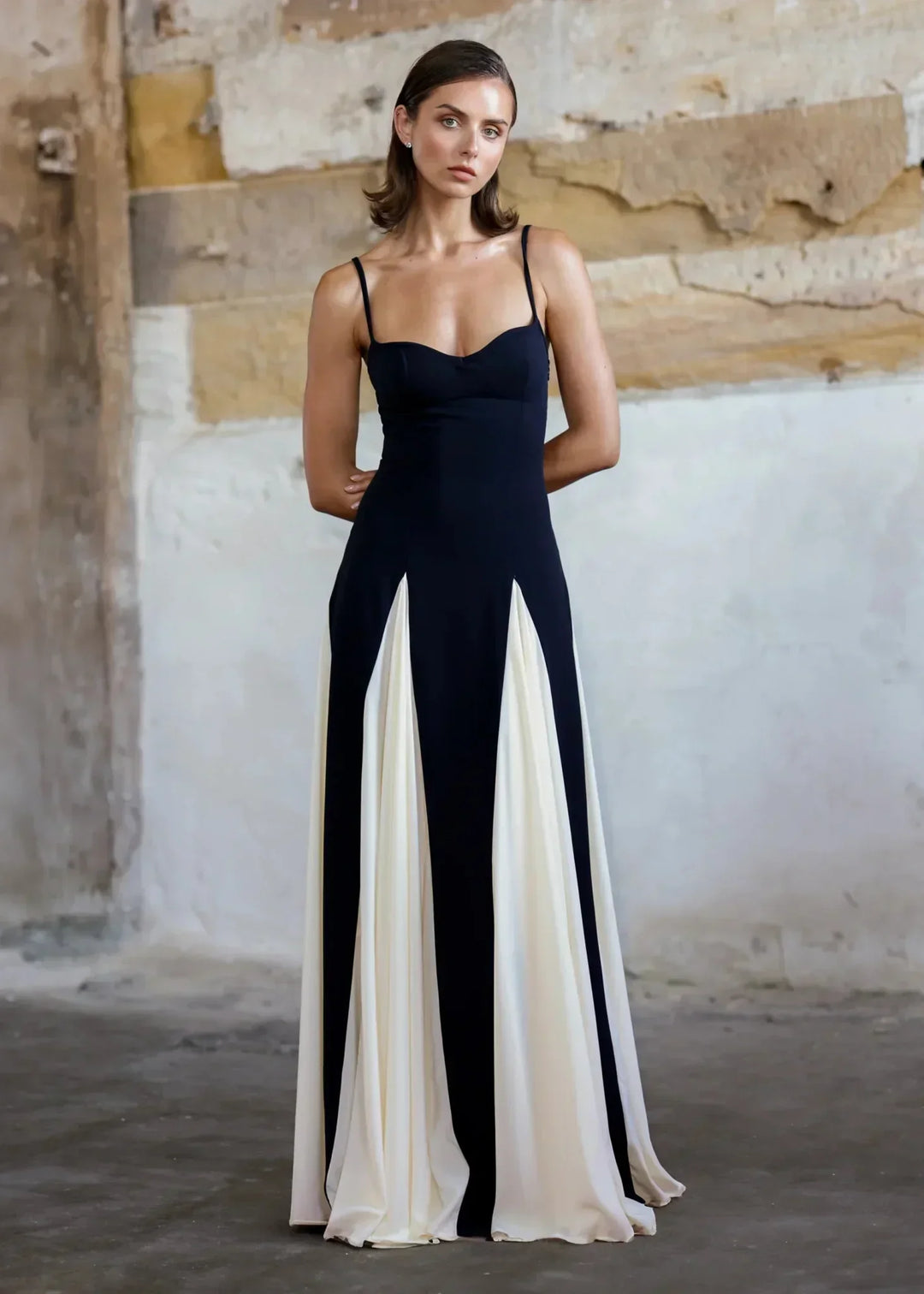 Women's Paloma Silk Evening Maxi Gown High Waist Long Dress