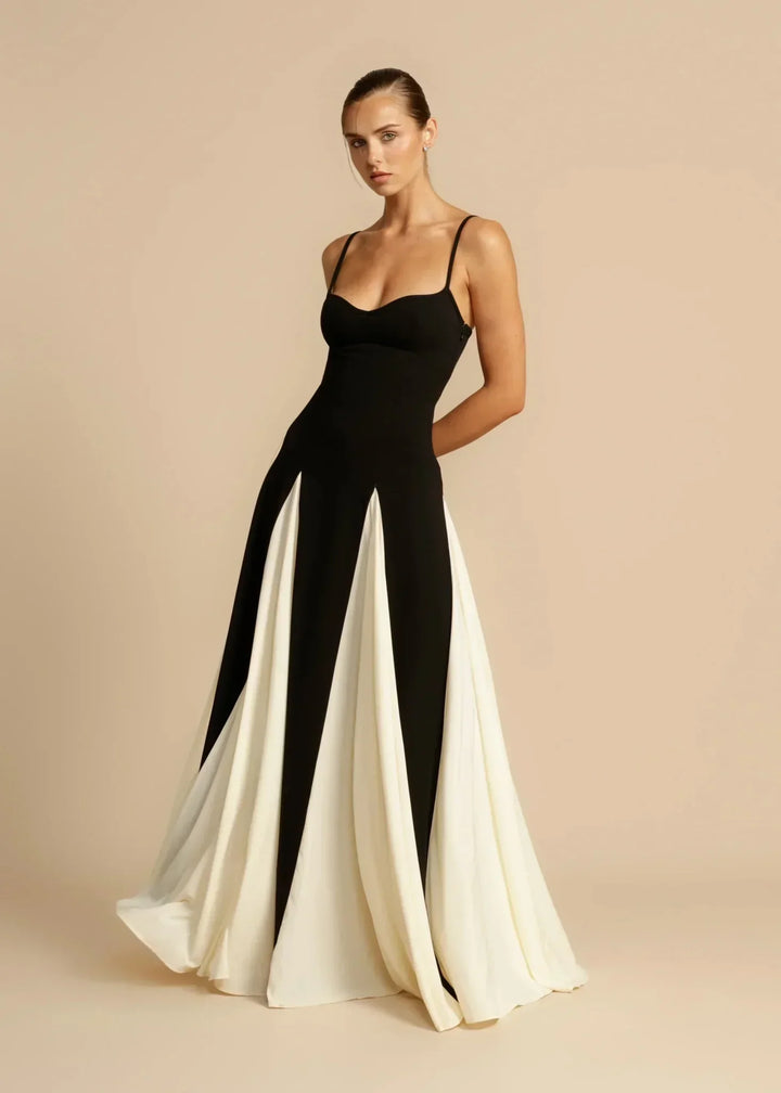 Women's Paloma Silk Evening Maxi Gown High Waist Long Dress