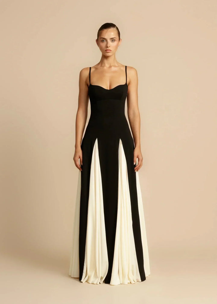 Women's Paloma Silk Evening Maxi Gown High Waist Long Dress