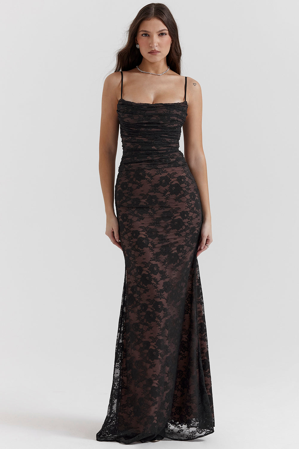 Women's Lace Maxi Dress Formal Evening Gown
