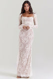 Women's Lace Maxi Dress Formal Evening Gown