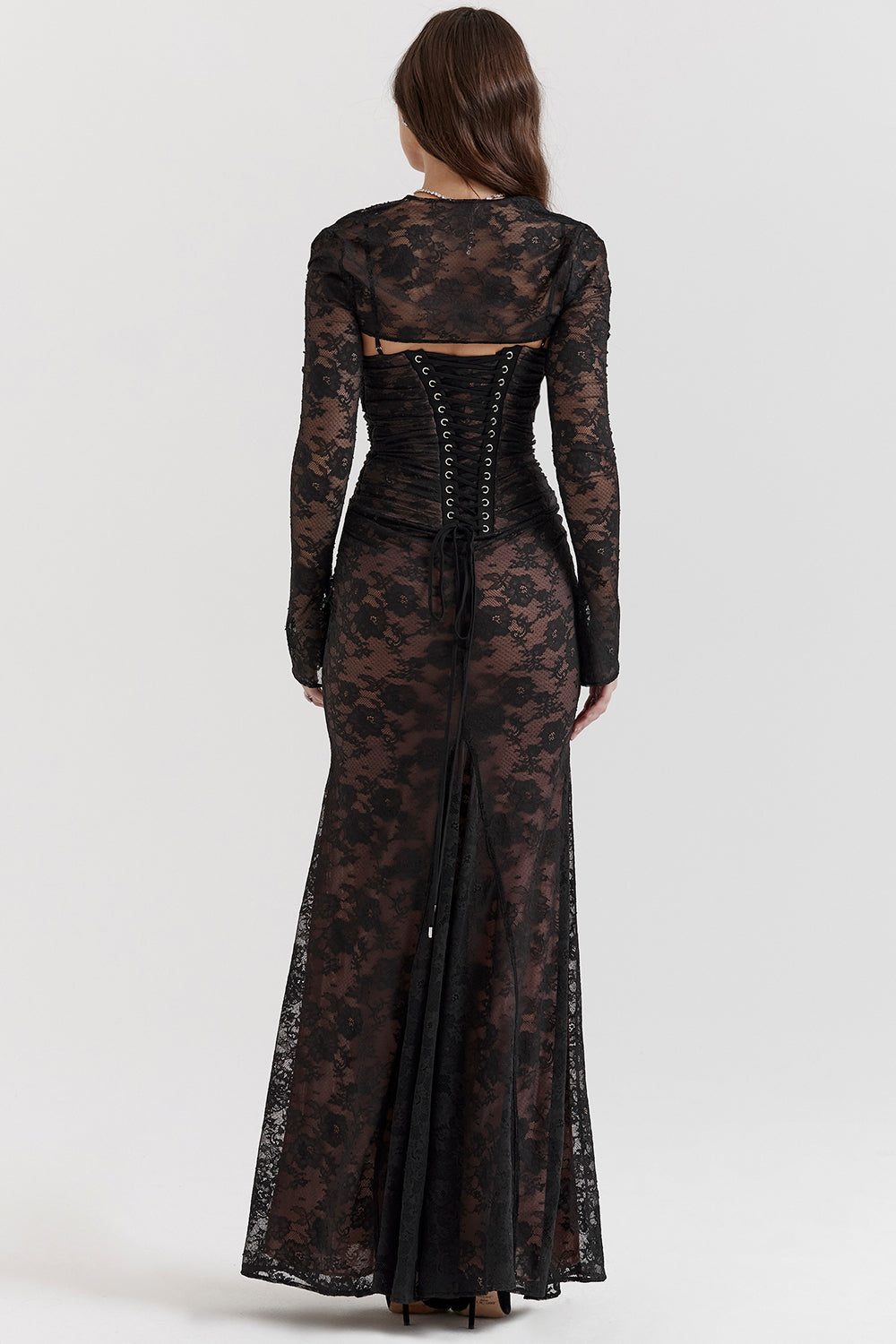Women's Lace Maxi Dress Formal Evening Gown