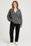Women's Merino Wool Knit Oversized Cardigan
