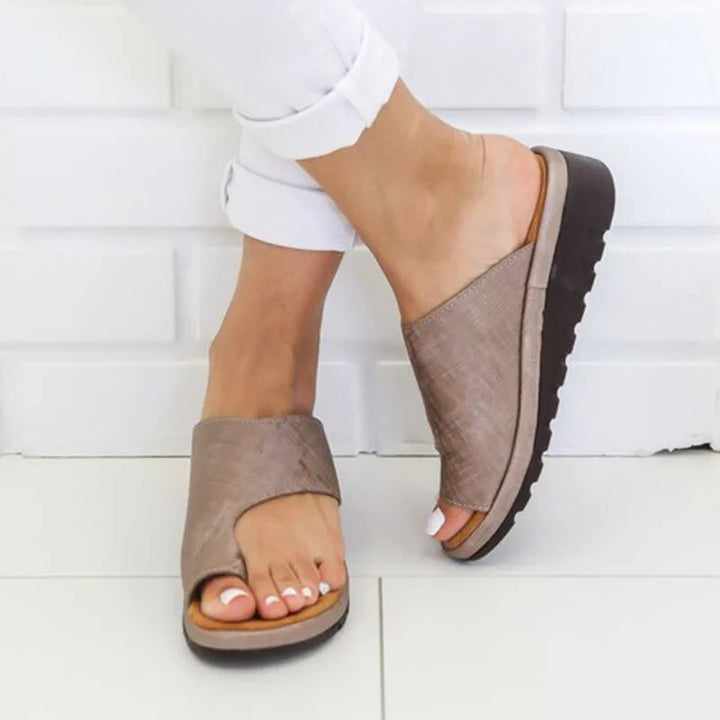 Women's Leather Orthopedic Arch Support Sandals