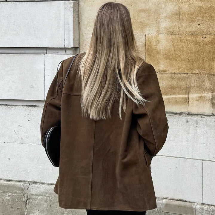 Women's Wool Blazer Oversized Jacket
