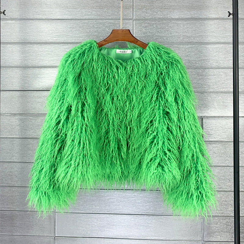 Women's Faux Fur Shag Jacket Shaggy Coat