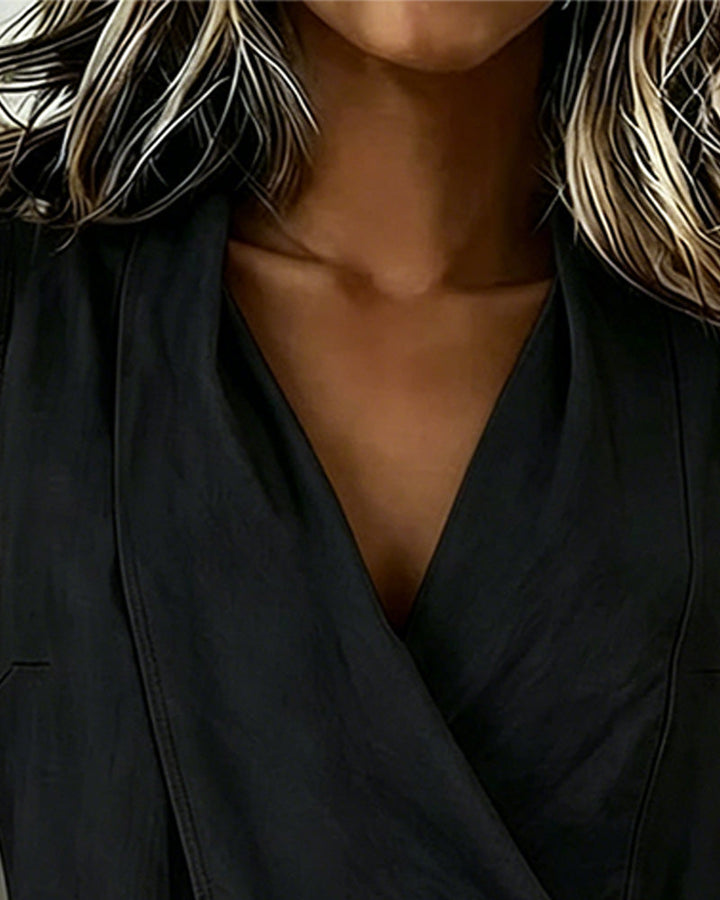 Women's Linen Wrap Top Vest