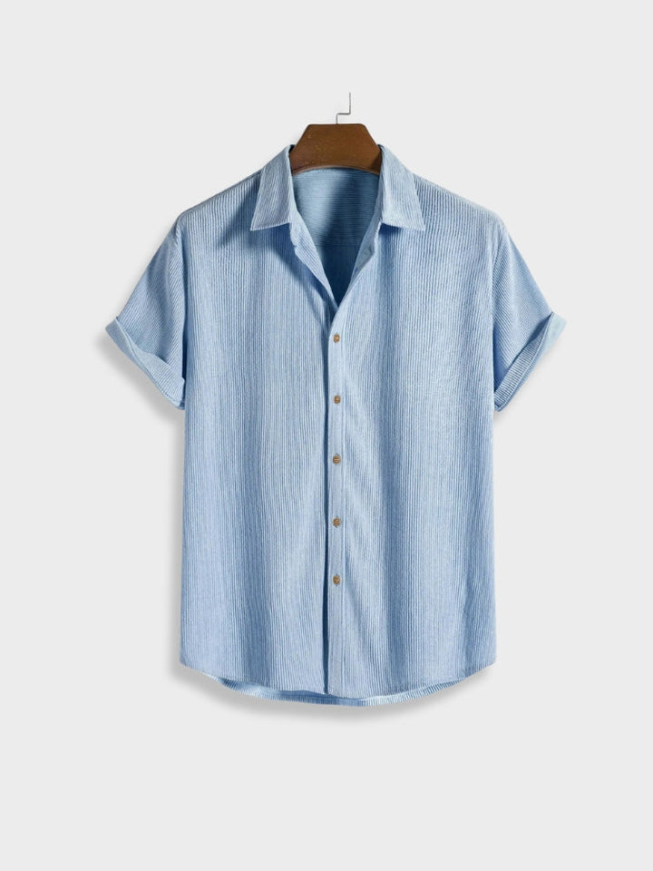 Men's Linen Blend Short Set Textured Knit Two Piece Outfit