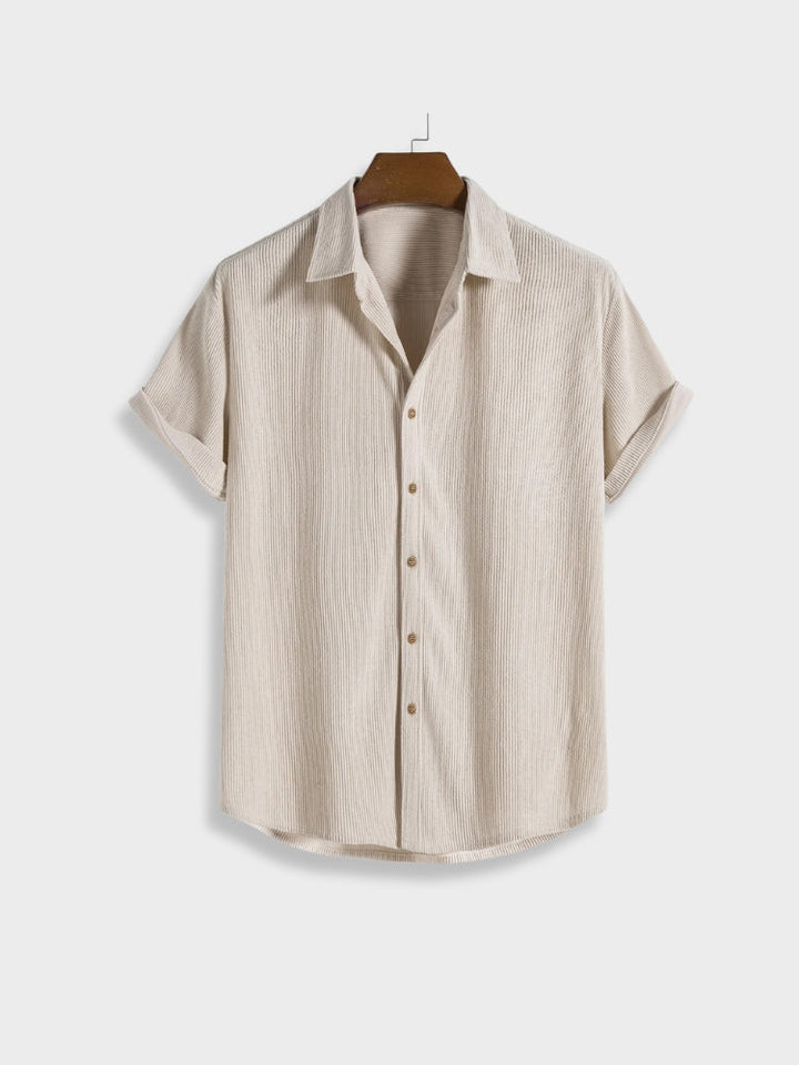 Men's Linen Blend Short Set Textured Knit Two Piece Outfit