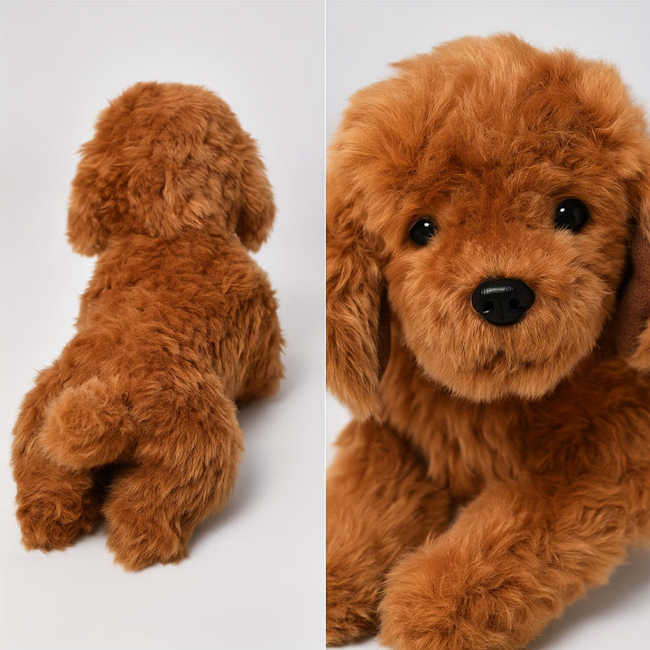 Teddy Dog Plush Toy Soft Fleece Poodle Stuffed Animal Puppy