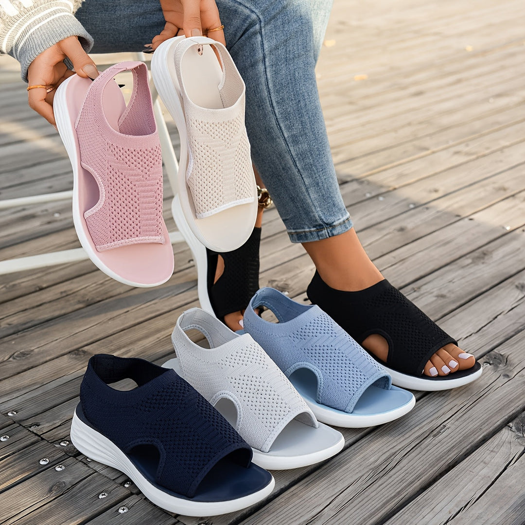Women's Knit Slip-On Cushioned Sandals