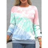 Women's Knit Round Neck Long Sleeve Sweater