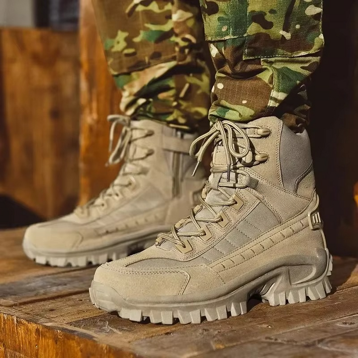 Tactical Boots Men's Leather Military Combat Hiking Shoes