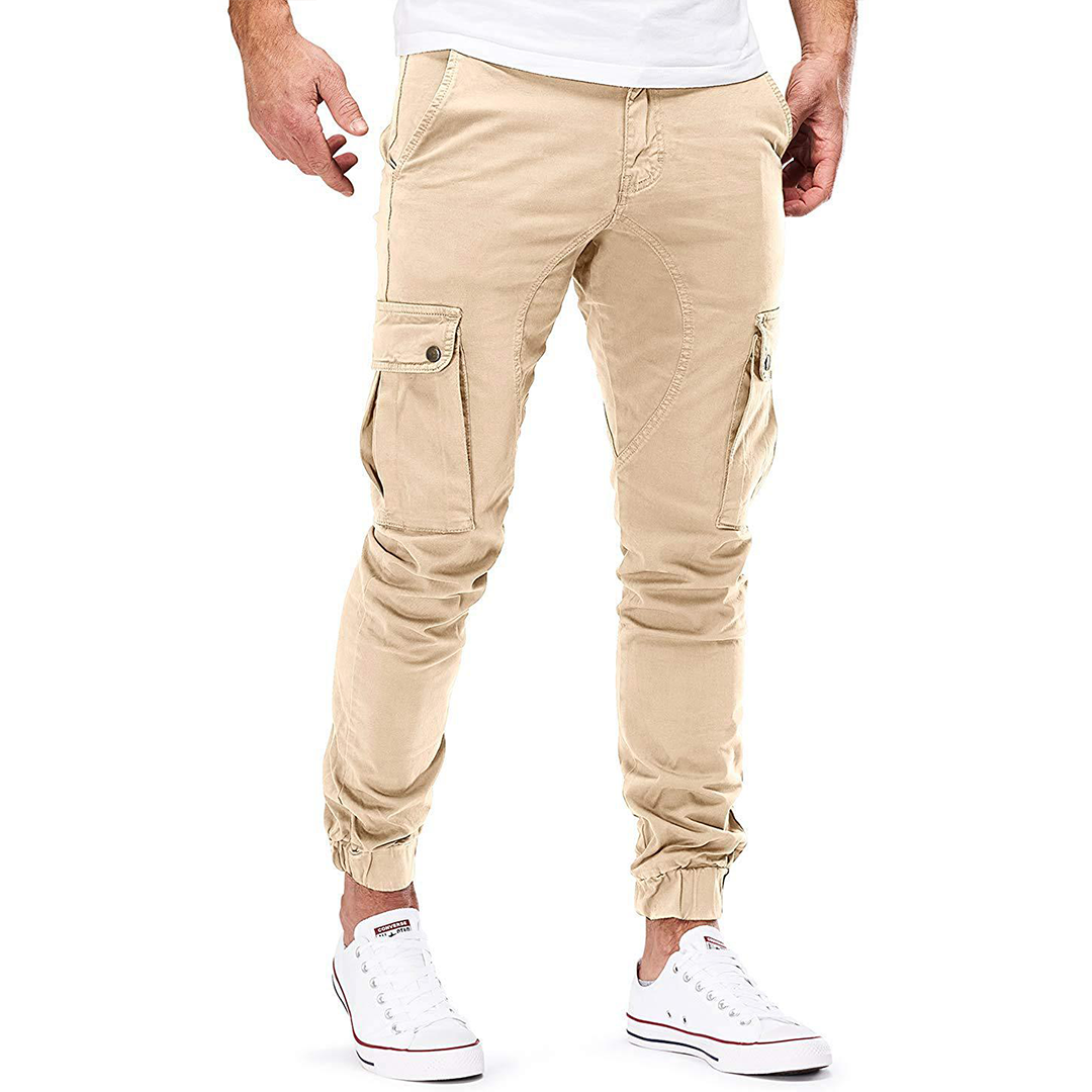 Cargo Pants Men's Fleece Jogger Slim Fit Trousers