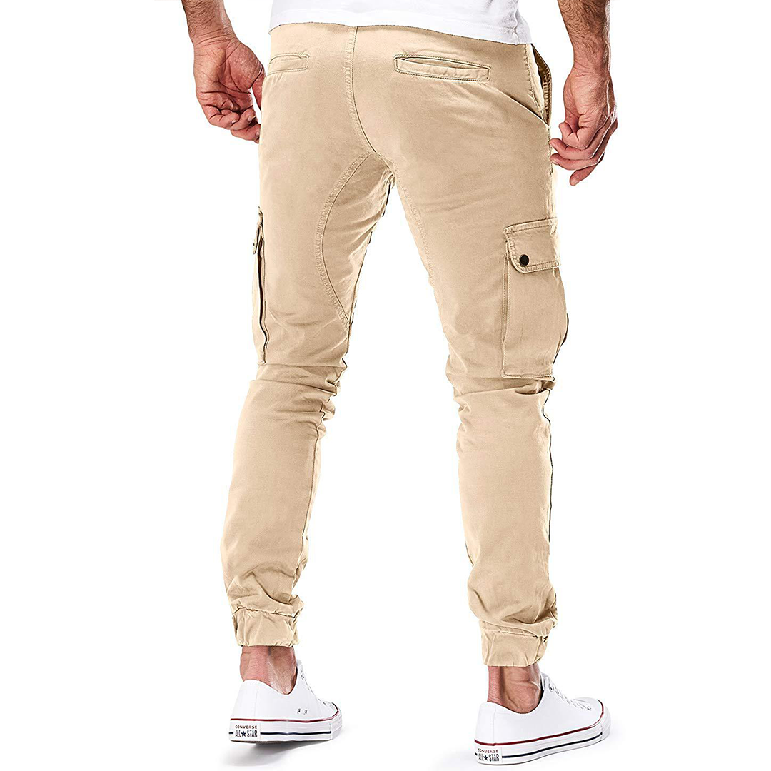 Cargo Pants Men's Fleece Jogger Slim Fit Trousers