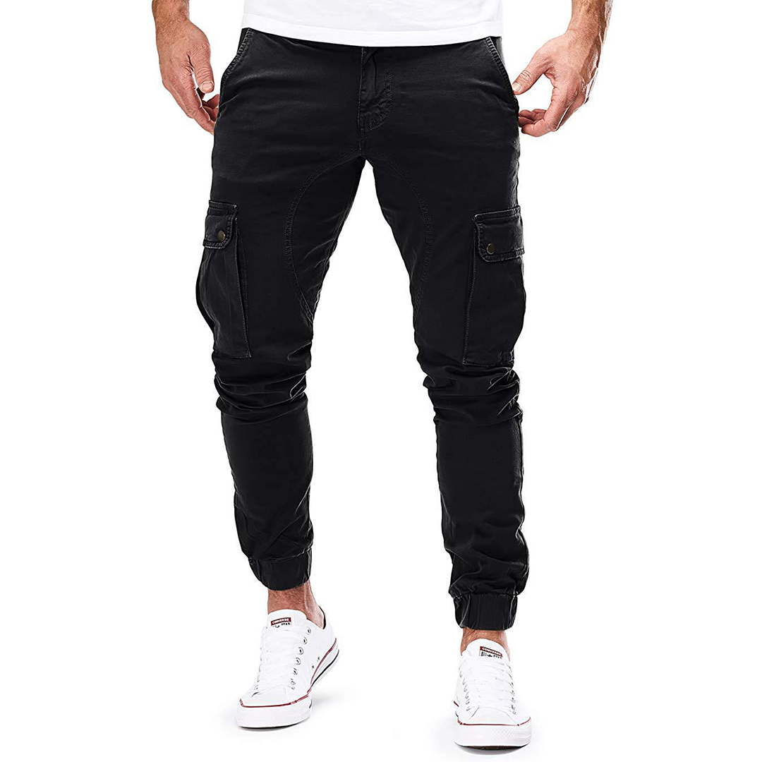 Cargo Pants Men's Fleece Jogger Slim Fit Trousers