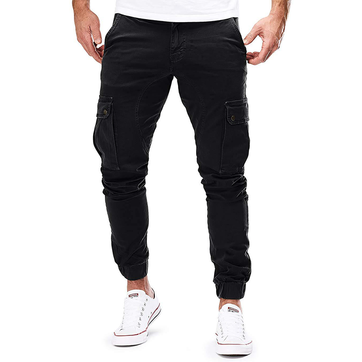 Cargo Pants Men's Fleece Jogger Slim Fit Trousers