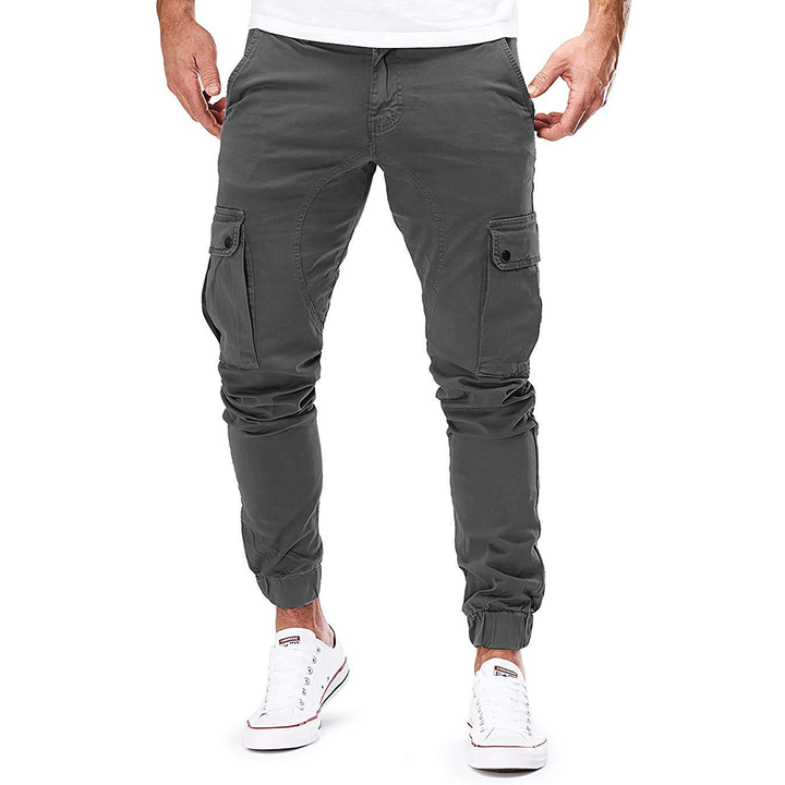Cargo Pants Men's Fleece Jogger Slim Fit Trousers