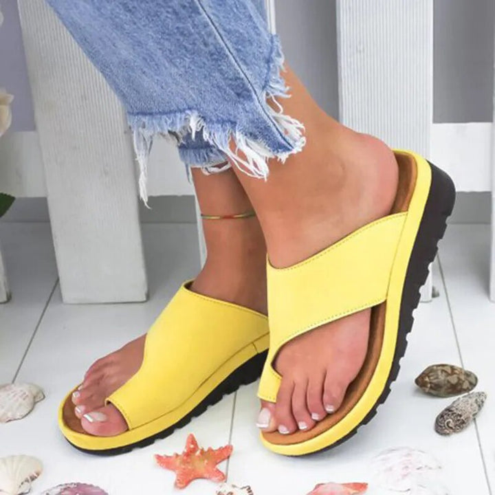 Women's Leather Orthopedic Arch Support Sandals