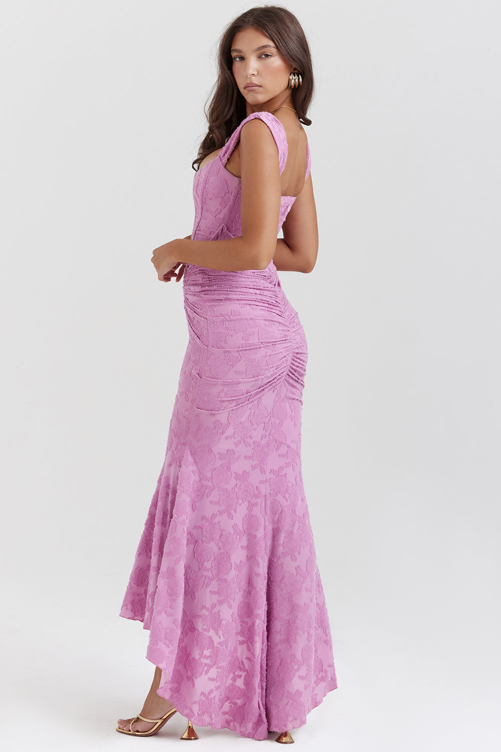 Women's Lace Formal Evening Maxi Dress