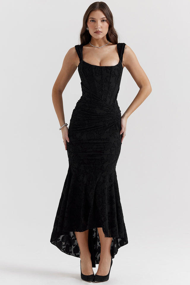 Women's Lace Formal Evening Maxi Dress