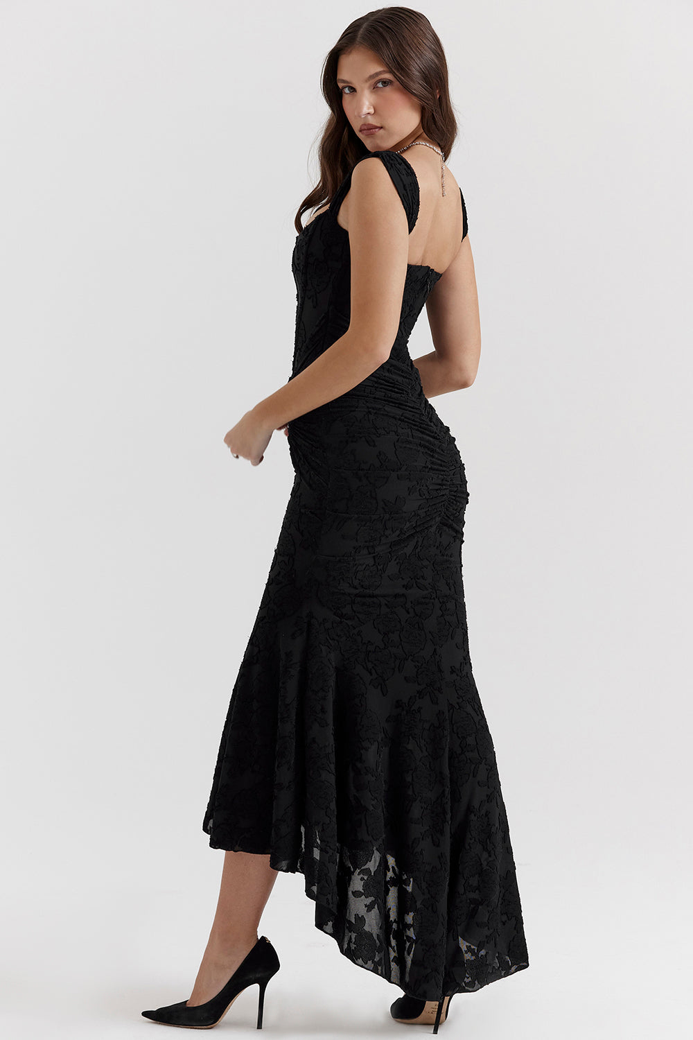 Women's Lace Formal Evening Maxi Dress