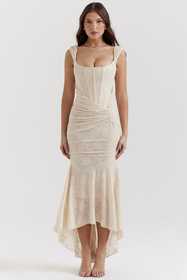 Women's Lace Formal Evening Maxi Dress