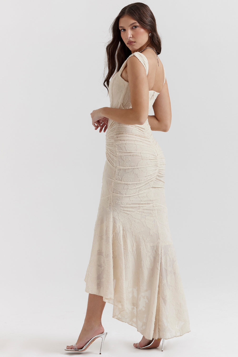 Women's Lace Formal Evening Maxi Dress