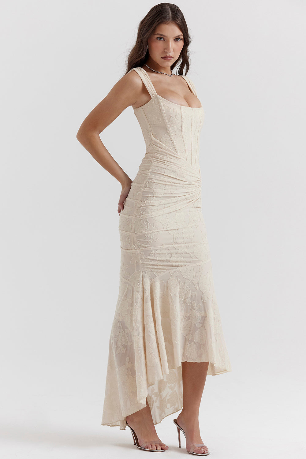 Women's Lace Formal Evening Maxi Dress
