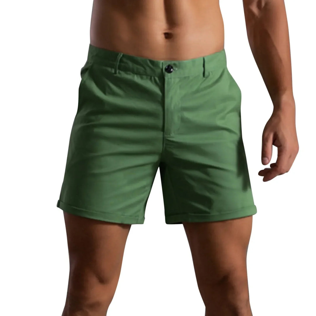 Men's Wool Mix Chino Shorts Casual Tailored Fit