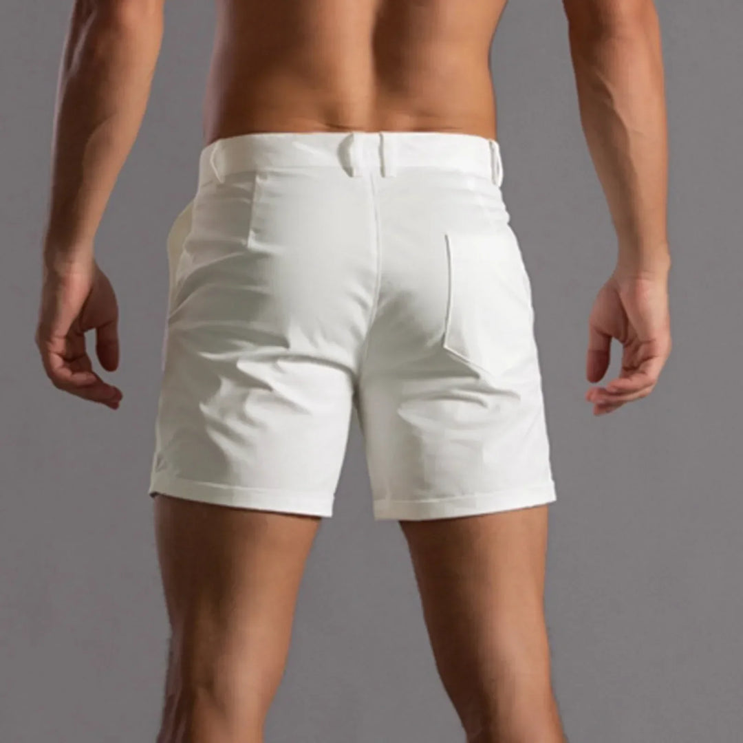 Men's Wool Mix Chino Shorts Casual Tailored Fit