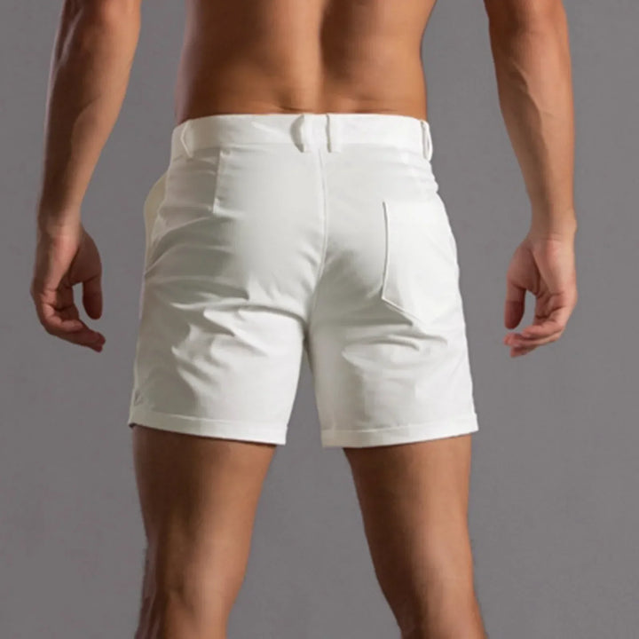 Men's Wool Mix Chino Shorts Casual Tailored Fit