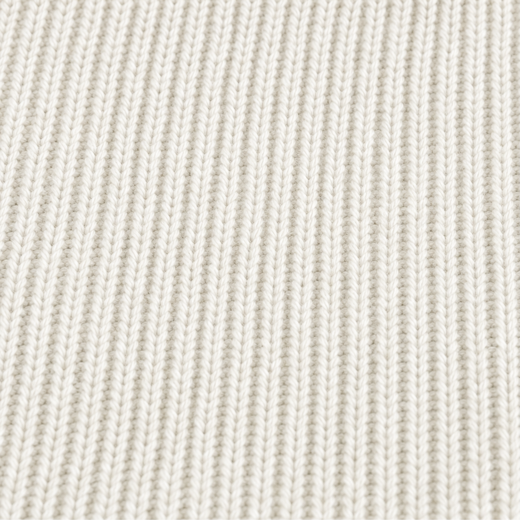 Pull à col V pour femme en maille côtelée