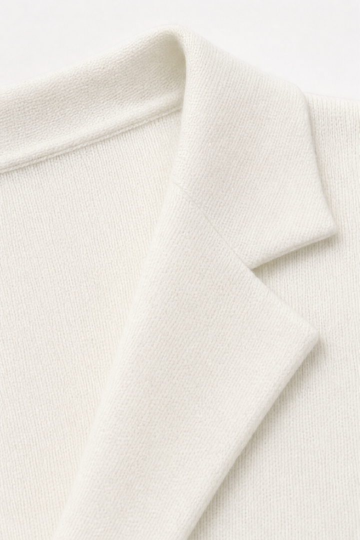 Blazer en maille pour femme, style chic décontracté, cardigan léger