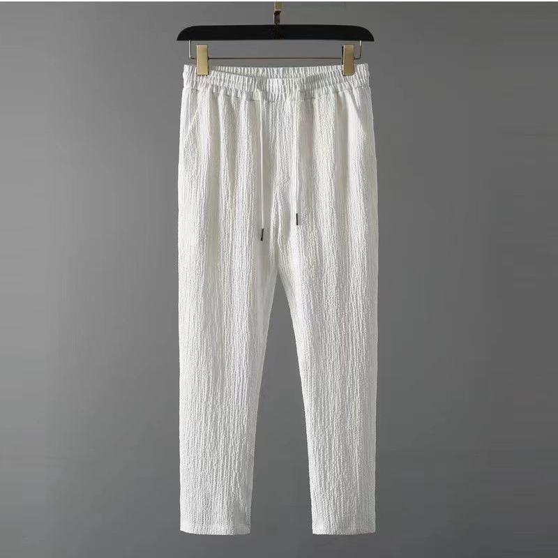 Men's Linen Blend Short Sleeve Button Up And Pants Two Piece Set
