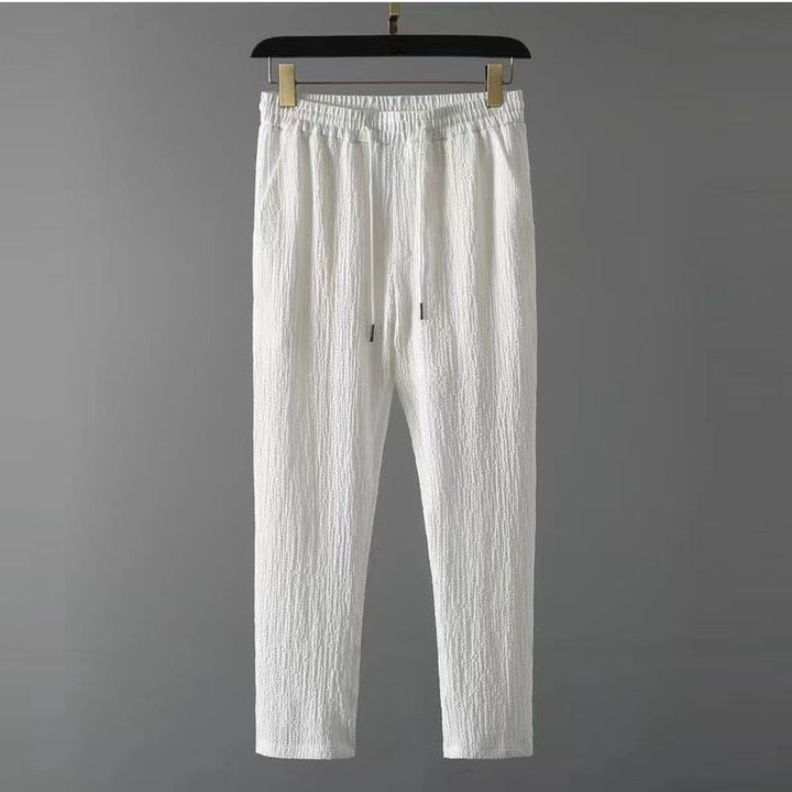Men's Linen Blend Short Sleeve Button Up And Pants Two Piece Set