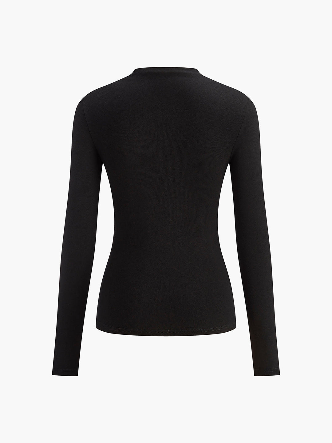 Women's Long Sleeve Silk Draped Asymmetric Top Blouse Shirt