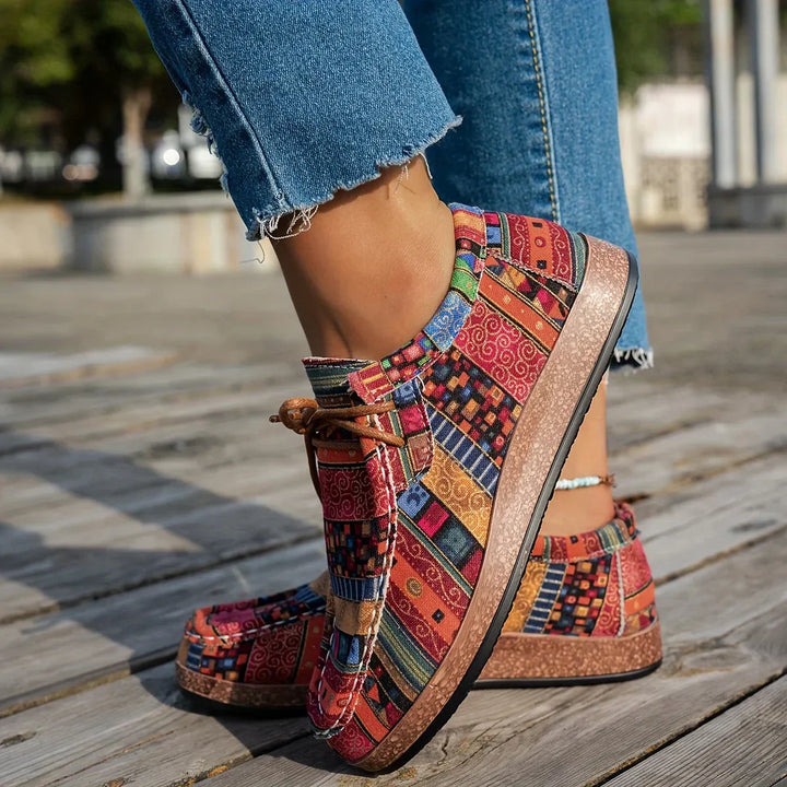 Women Canvas Boat Loafers Casual Slip On Walking Sneakers