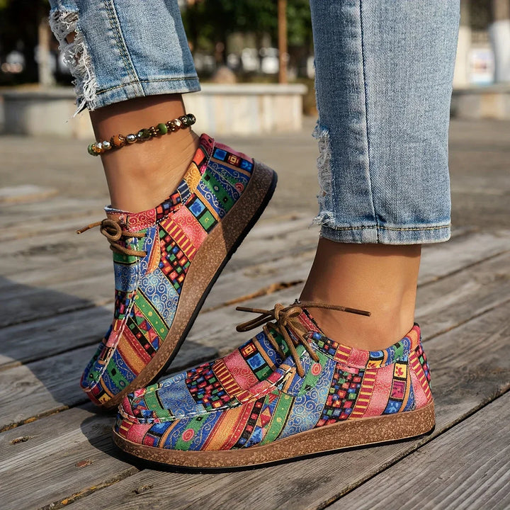 Women Canvas Boat Loafers Casual Slip On Walking Sneakers