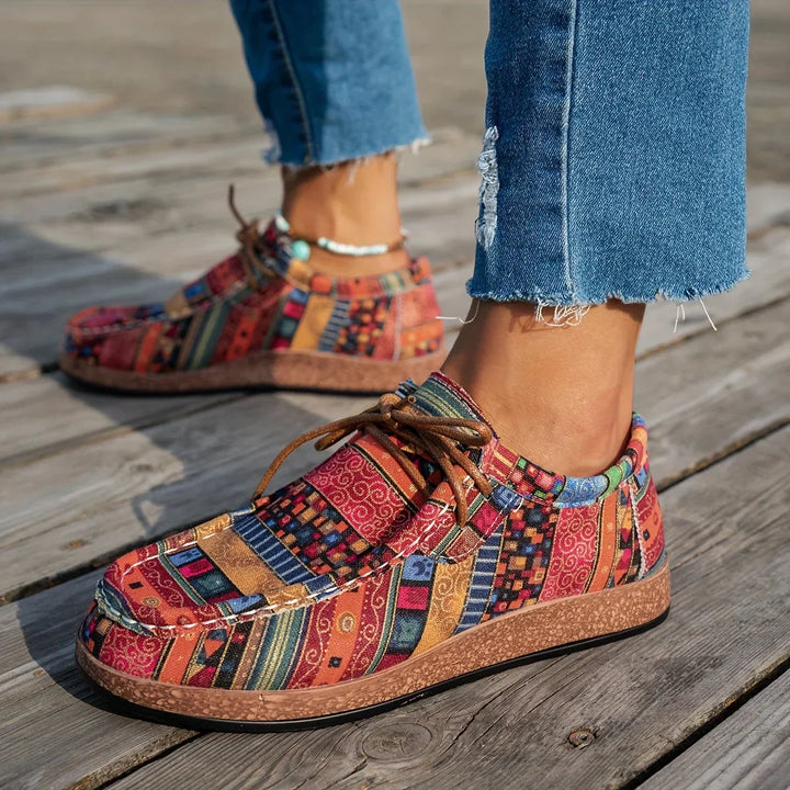 Women Canvas Boat Loafers Casual Slip On Walking Sneakers