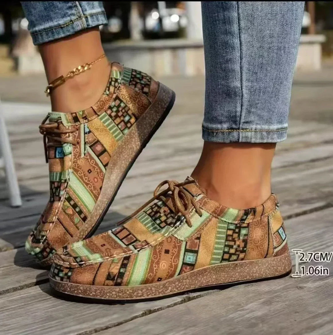 Women Canvas Boat Loafers Casual Slip On Walking Sneakers