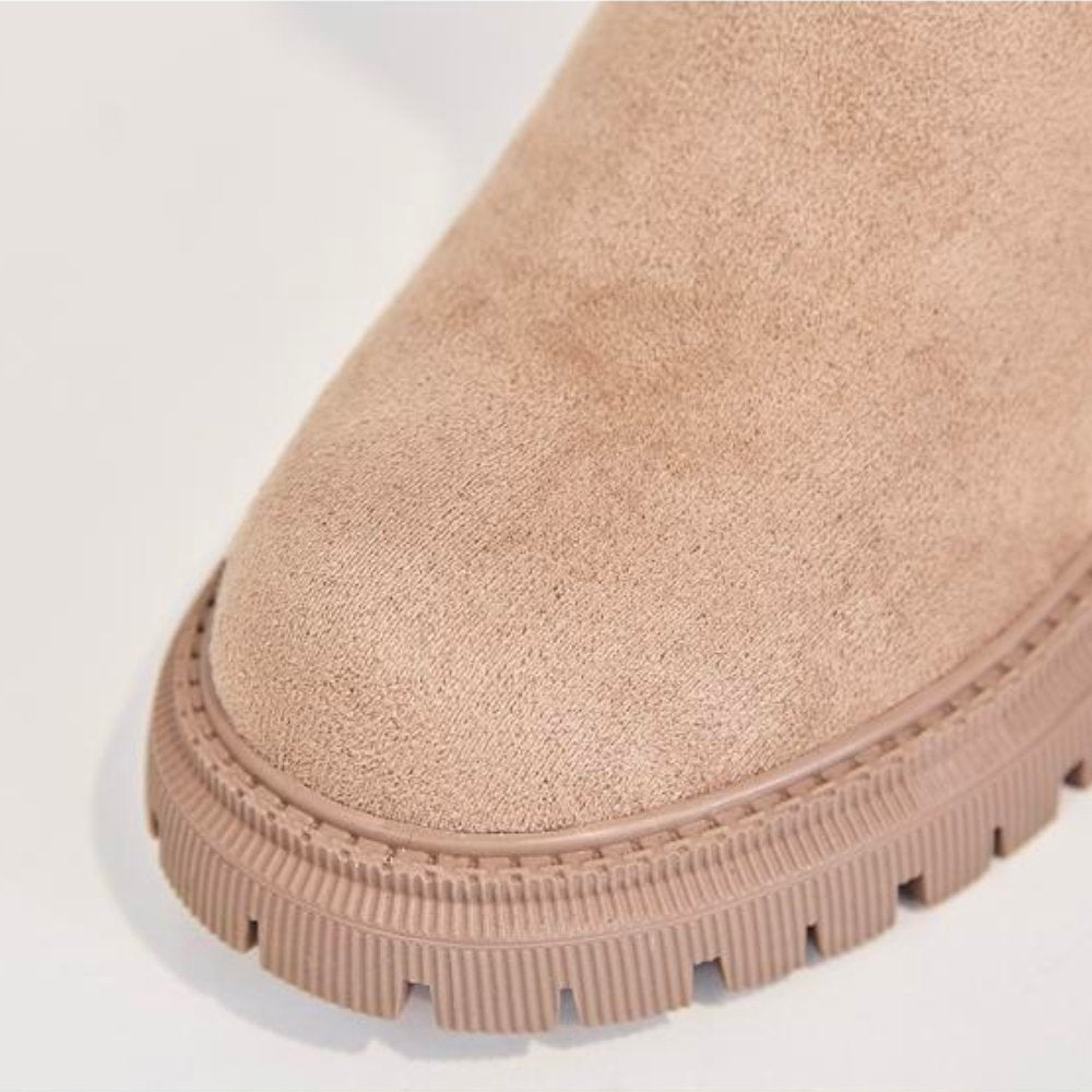 Women's Suede Leather Shearling Fleece Lined Ankle Boots