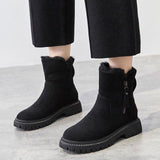 Women's Suede Leather Shearling Fleece Lined Ankle Boots